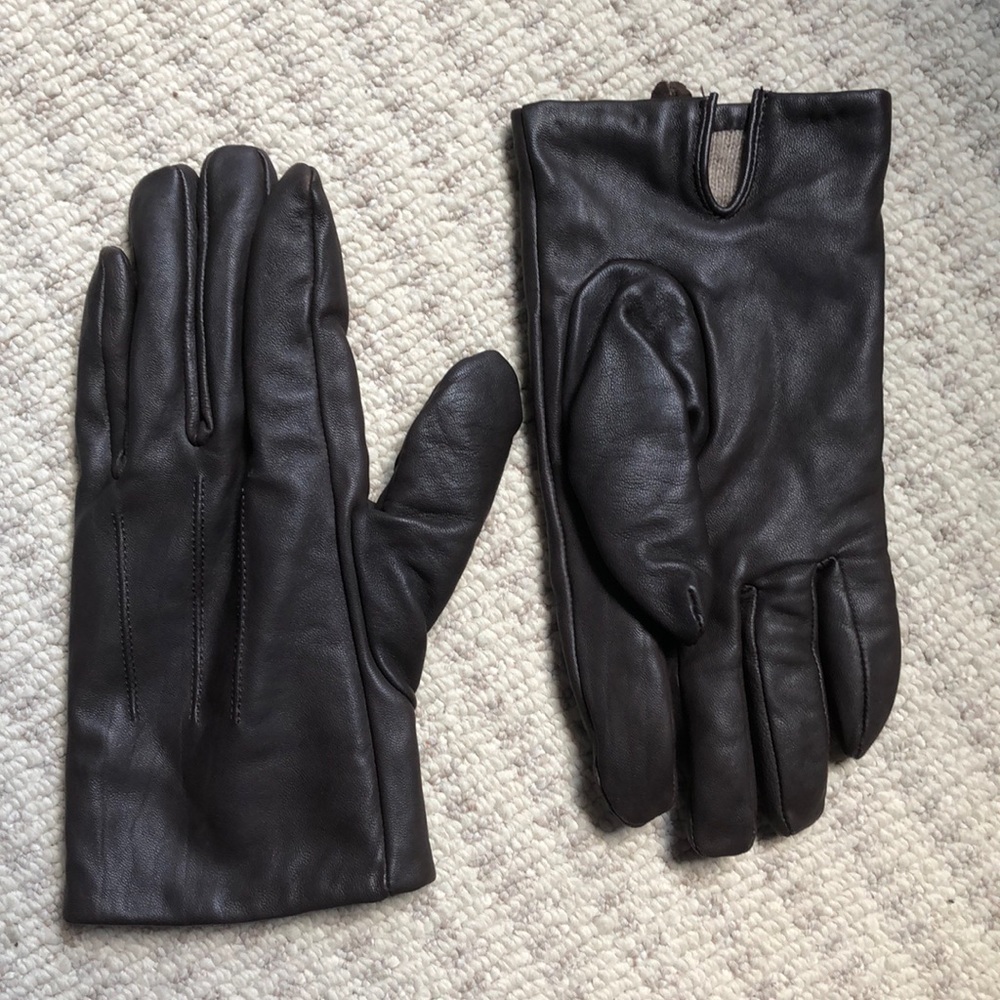 RALPH LAUREN POLO men’s gloves brown leather L